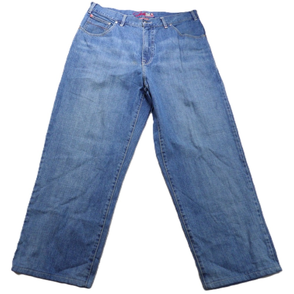VTG Shady Men Jeans 36W Blue Baggy Y2K Hip Hop Denim Classic Durable Streetwear